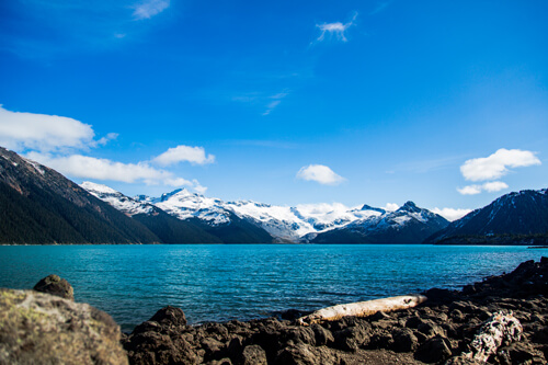 The spectacular Garibaldi Lake in the Garibaldi provincial park